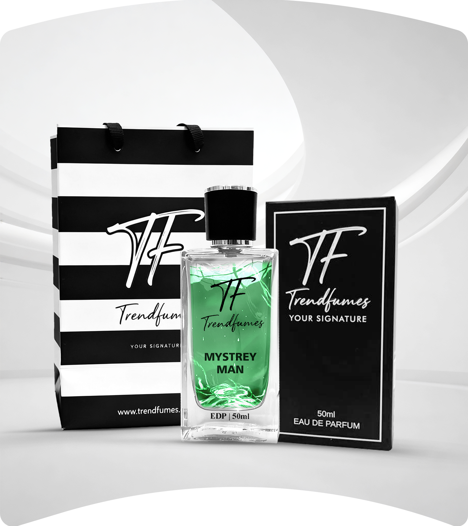 Perfume bottles prepared as a gift